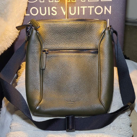Mulberry Urban Full Grain Men's Olive Green Messenger Bag NOW ONLY $325